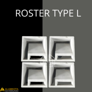 Roster Beton tipe L minimalis 20×20