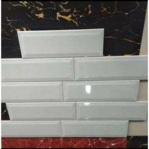 Keramik Dinding Mulia Bevel White 10cm x 30cm
